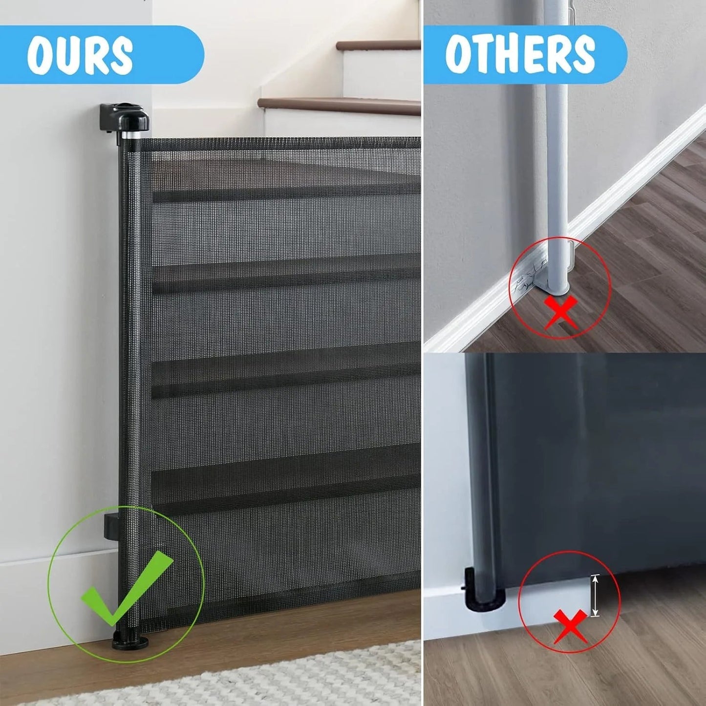🛡️ Effortless Protection – Durable Safety Barrier for Babies & Pets