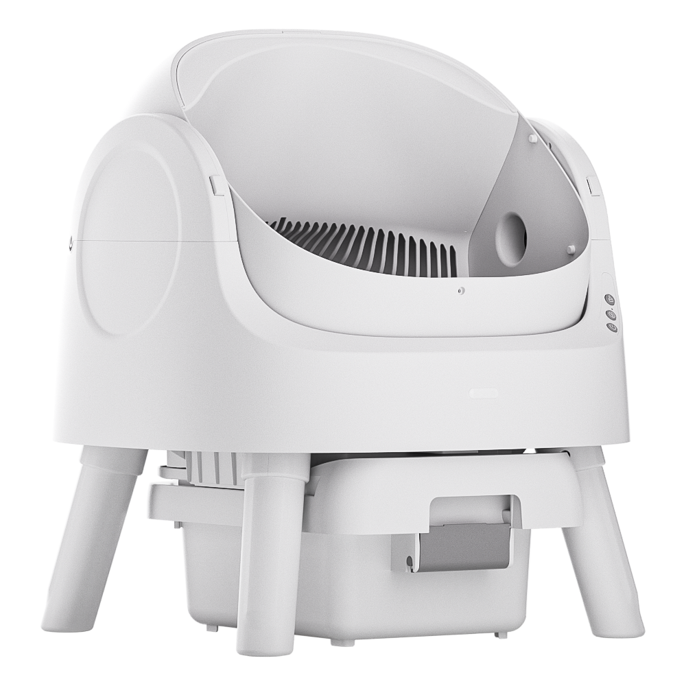 🐱 PetPivot AutoScooper 11 – Self-Cleaning Open-Top Litter Box with Odor-Free Waste